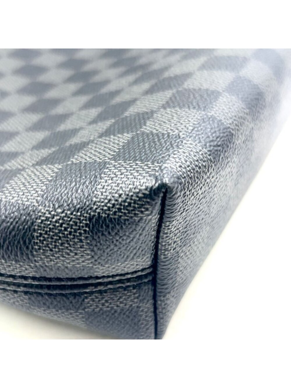 Louis Vuitton Mick PM Damier Graphite Initial Leather Black Shoulder Bag Silver - Picture 7 of 14